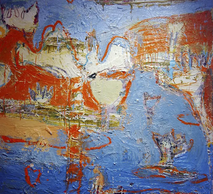Iris II, painting by Layne Meacham