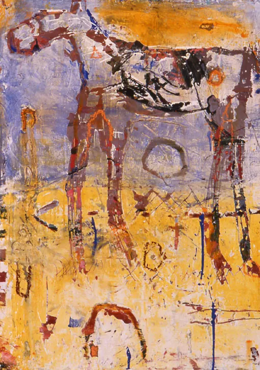 Forest Creatures No. 2, painting by Layne Meacham