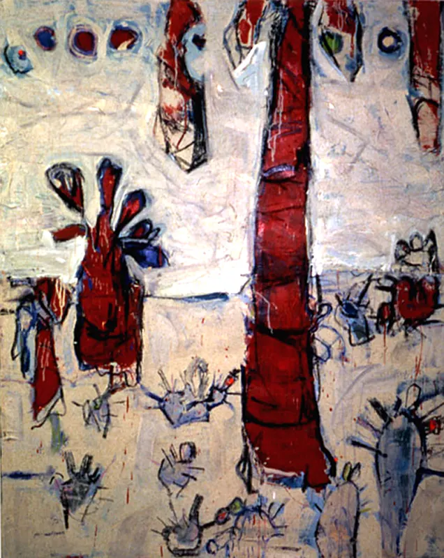 Forest Creatures No. 3, painting by Layne Meacham
