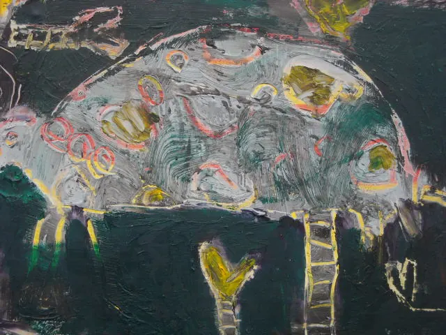 Darién Forest Beetle, painting by Layne Meacham