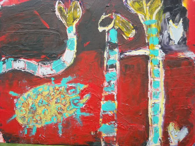 Macarena Bamboo Beetle, painting by Layne Meacham